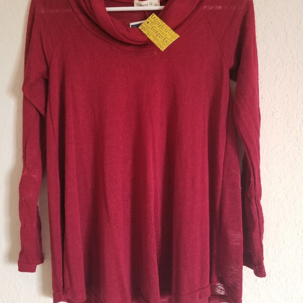 Red long sleeve shirt